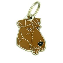 Dog name ID Tag, Irish terrier, Engraved, Personalized, Handmade - £15.99 GBP+