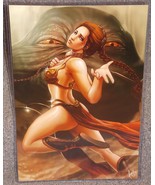 Star Wars Slave Leia  Jabba The Hutt Glossy Print 11 x 17 In Hard Plasti... - £18.92 GBP