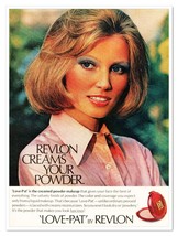 Revlon Love-Pat Creamed Powder Pretty Blonde Vintage 1973 Full-Page Maga... - £7.75 GBP