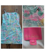 Lilly Pulitzer Jesse Pop-Up IN The Beginning Kurzes Kleid Strampler Größe 6 - $1,157.49 MXN