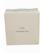 Avon Keepsake Jewelry Round Silver Trinket Box 2.5&quot; Diameter 2003 - £11.61 GBP