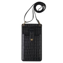  Designer Small  Phone Bag Women&#39;s Stone Patter Pu Leather Female Mini Crossbody - £138.22 GBP
