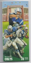 1978 Baltimore Colts Media Guide - £26.65 GBP