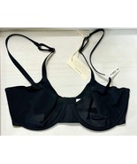 Smoothez by Aerie Bra Balconette Sheer Mesh Unlined Underwire Black 32D ... - $19.79