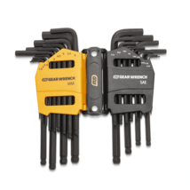 GearWrench 26 Piece SAE/Metric Ball End Long Arm Hex Key Set - $1,473.33 MXN