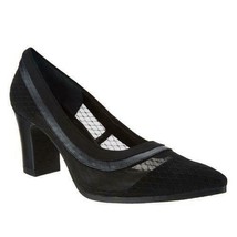 Lori Goldstein Collection Yarden Women Pump Heels Size US 6.5M Black Fishnet - £14.31 GBP