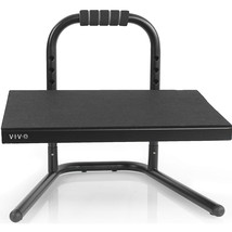 VIVO Black Ergonomic Height Adjustable Standing Foot Rest Relief Platform for St - £73.76 GBP