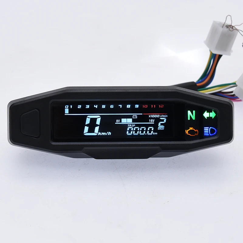 Universal LCD Digital Motorcycle Meter Speedometer Digital Odo-meter Electric Mo - £112.91 GBP