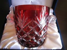 Ruby Red Faberge Ice Bucket in the original presentation box - $495.00