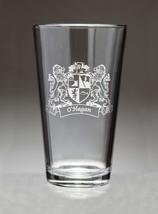 O&#39;Hagan Irish Coat of Arms Pint Glasses (Sand Etched) - £54.35 GBP