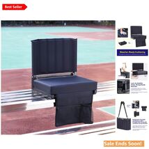 Lightweight Bleacher Chair with Contoured Back &amp; Storage Pocket for Events - $63.31