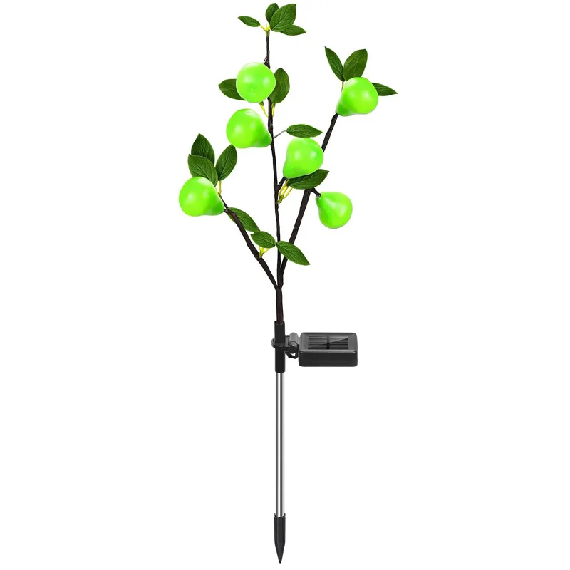 Solar Garden Lamps Simulation Pear Tree Outdoor Waterproof Led Lawn Light for Ga - £184.09 GBP