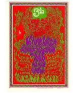 Postcard Handbill 1967 Concert Van Morrison Avalon Wes Wilson Psychedeli... - £23.90 GBP