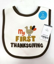 Carter&#39;s Thanksgiving Cloth Baby Bib - My First Thanksgiving - £7.98 GBP