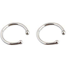 Anyco Earrings Fashion Minimalist Ear Cuff Clip Sterling Silver Unisex Without  - £15.95 GBP