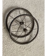 Antique Stroller Wheels Set of 2 - £53.35 GBP
