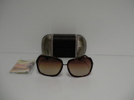 Womens True Religion sunglasses square tortoise frame brown lenses authe... - £85.65 GBP