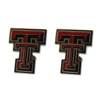 Texas Tech Raiders Post Stud Logo Earring Set Ncaa Charm - $8.86