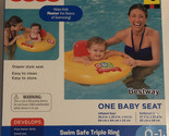 Fisher Price Swim Safe Triple Ring Baby Seat Pool Diaper Style New Seale... - $6.92