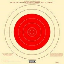 NRA Paper TQ-4(P) Official 100 Yd Small Bore Rifle Target (red) 200 pcs - £32.58 GBP