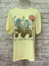 Disney Mickey Mouse Womens Tee Shirt 2XL Yellow Get Lost In Nature Graph... - $15.20
