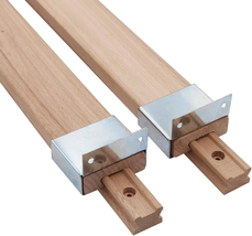 Btibpse Wooden Drawer Slides 16 Inches Classic Wood Center Guide Track with Slid - £21.55 GBP