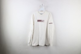 Vtg 90s Abercrombie &amp; Fitch Mens Large Faded Box Logo Long Sleeve T-Shirt USA - £34.99 GBP
