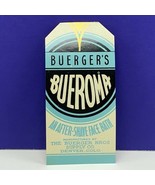 Perfume label 1920 art deco ephemera advertising Buergers Bueroma after ... - $11.77