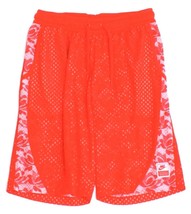 Nike Red &amp; Floral Lace Double Layer Mesh Sport Athletic Shorts Women&#39;s NWT - $69.99