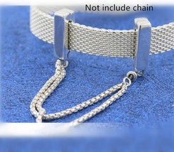 100% Real Sterling Silver Reflexions Floating Chains Safety Chain Clip Charm  - £13.90 GBP