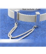 100% Real Sterling Silver Reflexions Floating Chains Safety Chain Clip C... - £13.68 GBP