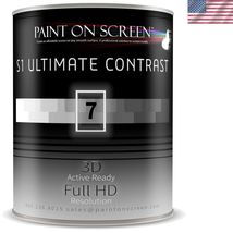 S1 Ultimate Contrast Projector Screen Paint | Single-Coat Projector Scre... - $406.74
