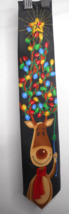 Hallmark Yule Tie Greetings Christmas Reindeer Tie Novelty Deer Christmas Lights - £15.89 GBP