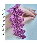 Easy crochet bracelet pattern. Step by step crochet lace border tutorial... - £9.43 GBP