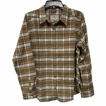 Royal Robbins Womens Thermotech Flannel Shirt Ivory Jura Plaid Size Small New - £17.74 GBP