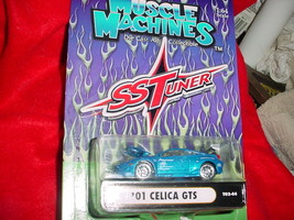 MUSCLE MACHINES &#39;01 CELICA GTS BLUE T02-44 SS TUNER MIP FREE USA SHIPPING - $11.29