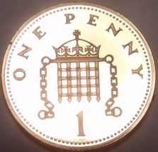 Proof Great Britain 1987 Penny~See Why Proofs Are The Best~Free Shipping - $5.38