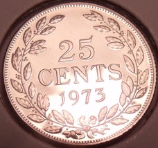 Rare Cameo Proof Liberia 1973 25 Cents~Only 11,000 Minted~Free Shipping - £4.06 GBP