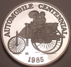 Rare Silver Proof Hutt River 1985 $25.00~Automobile Centennial~5000 Mint... - $137.19