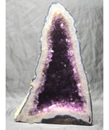 Brazilian Amethyst Cathedral Geode - 25lb Deep Violet Crystal Cave - Reiki Decor - $999.98