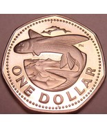 Large Barbados Proof 1973 Dollar~Flying Fish~Seven Sided Coin~Free Shipping - £7.92 GBP