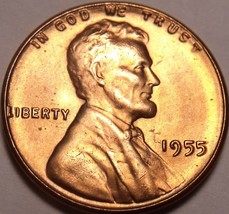 United States 1955-P Unc Lincoln Wheat Cent~Free Shipping - £3.21 GBP