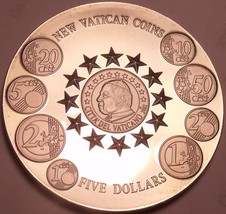 Massive Gem Unc Liberia 2004 5 Dollars~The New Vatican Coins~Free Shipping - £18.02 GBP