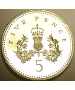 Cameo Great Britain 1994 5 Pence~We Have UK Coins~Awesome~Free Shipping - £5.22 GBP