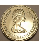 Guernsey 1977 25 Pence Gem Unc~The Queens Silver Jubilee~Free Shipping - £13.53 GBP