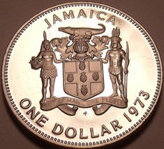Rare Cameo Proof Jamaica 1973 Dollar~Only 28,000 Minted~Awesome~Free Shipping - £11.92 GBP