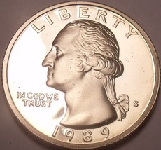 United States Proof 1989-S Washington Quarter~See Our Proof Coins~Free Shipping - £3.58 GBP