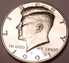 Scarce United States 1991-S Proof John F. Kennedy Half Dollar~Free Shipping - $13.51