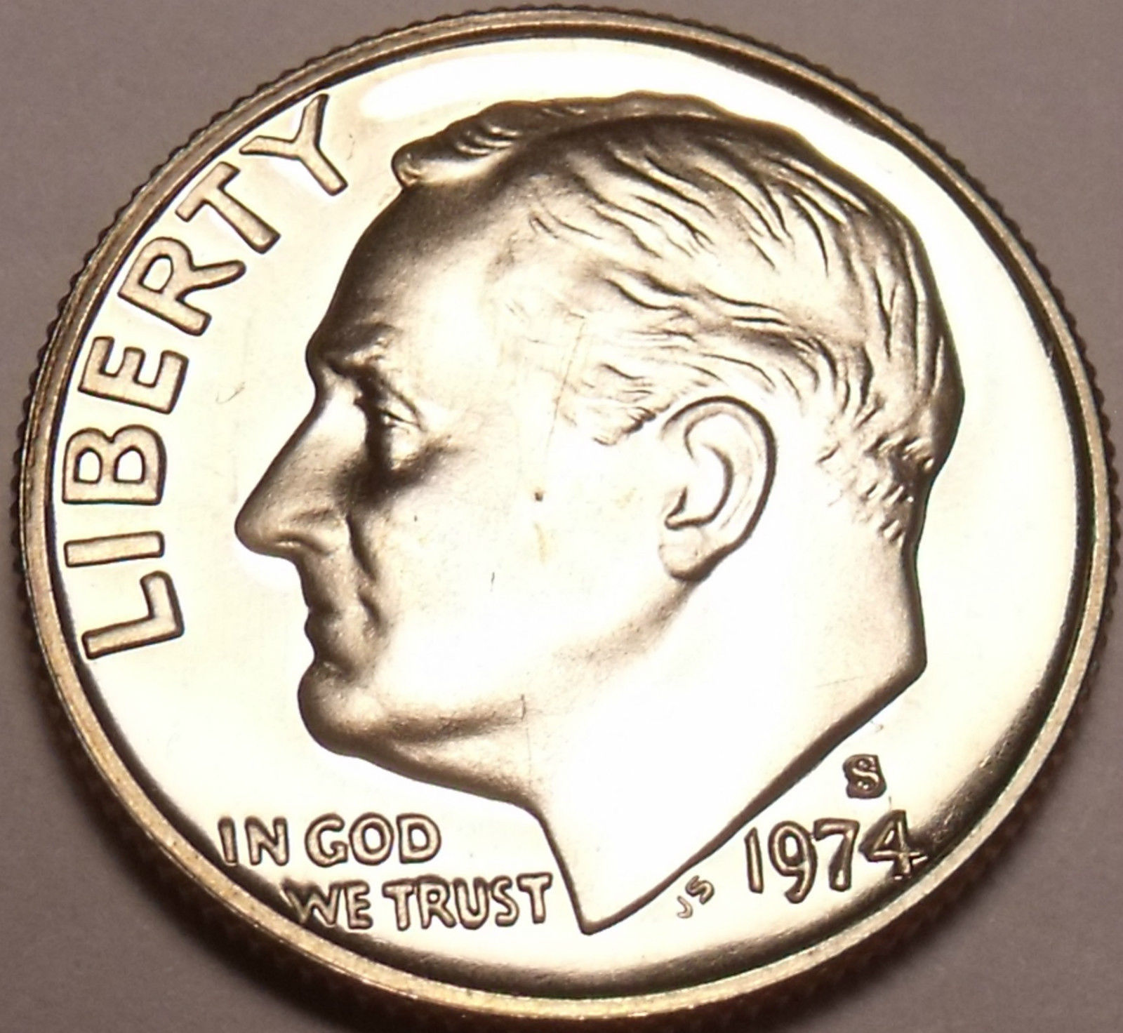 United States 1974-S Proof Roosevelt Dime~Free Shipping - $3.32