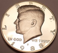 1988-S GEM PROOF KENNEDY HALF~FREE SHIPPING~AWESOME~ - $7.52